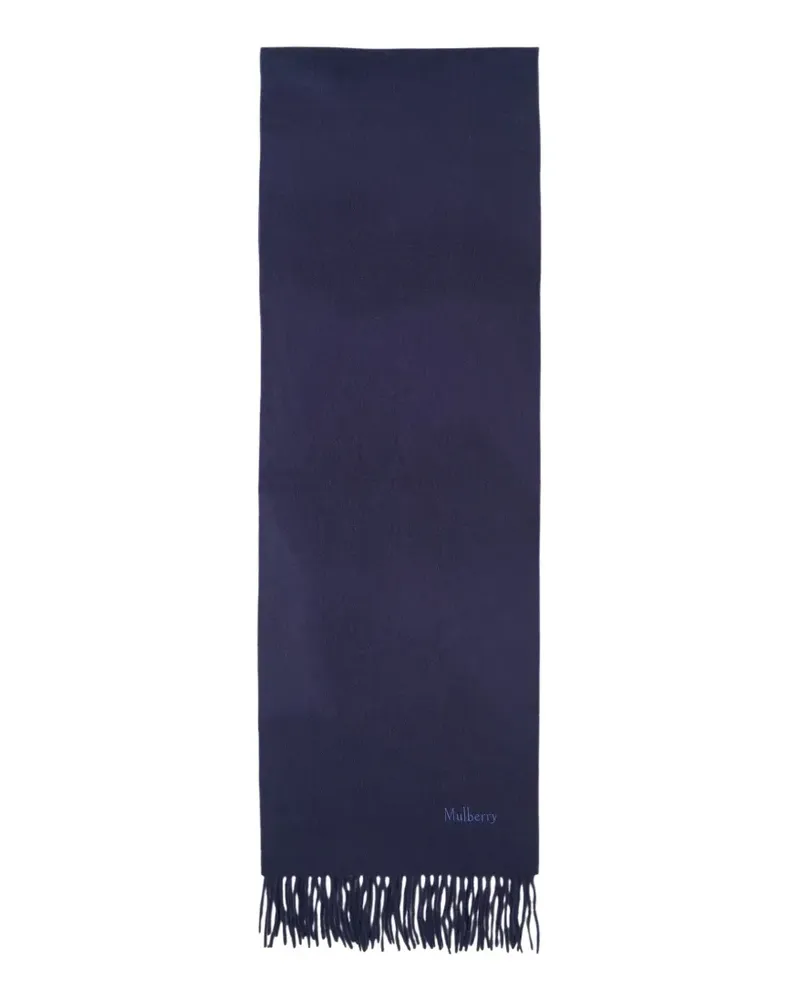 Mulberry Schal mit Logo-Stickerei - Violett Violett