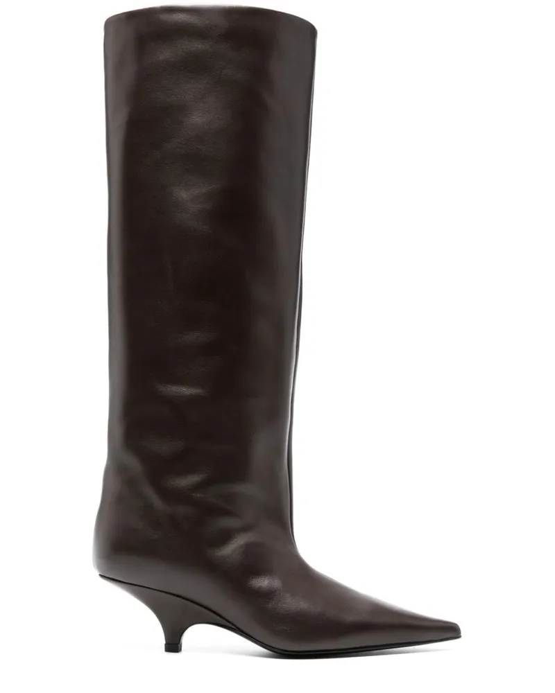 Totême The Wedge-Heel Stiefel 55mm - Braun Braun