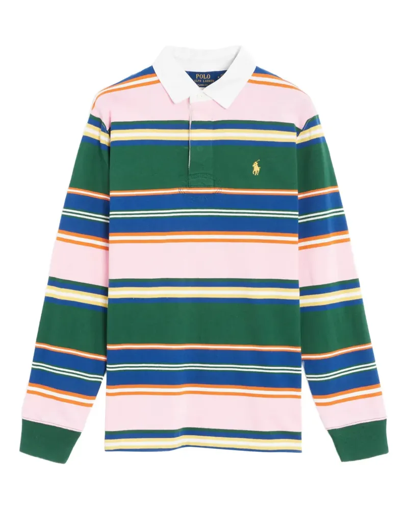 Ralph Lauren Gestreiftes Rugby-Shirt - Grün Grün