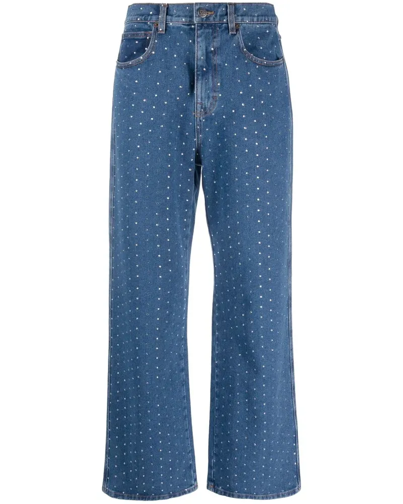 Giuseppe di Morabito Kristallverzierte Jeans - Blau Blau