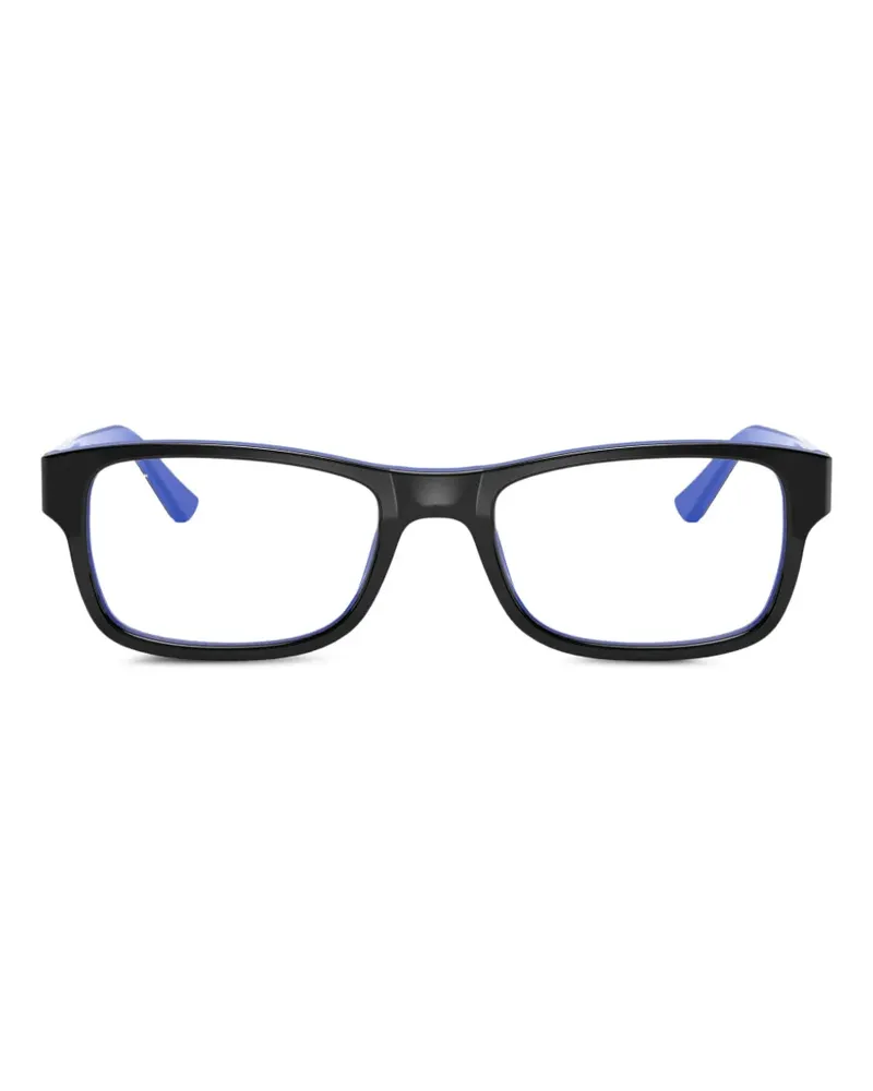 Ray Ban rectangle-frame glasses - Schwarz Schwarz