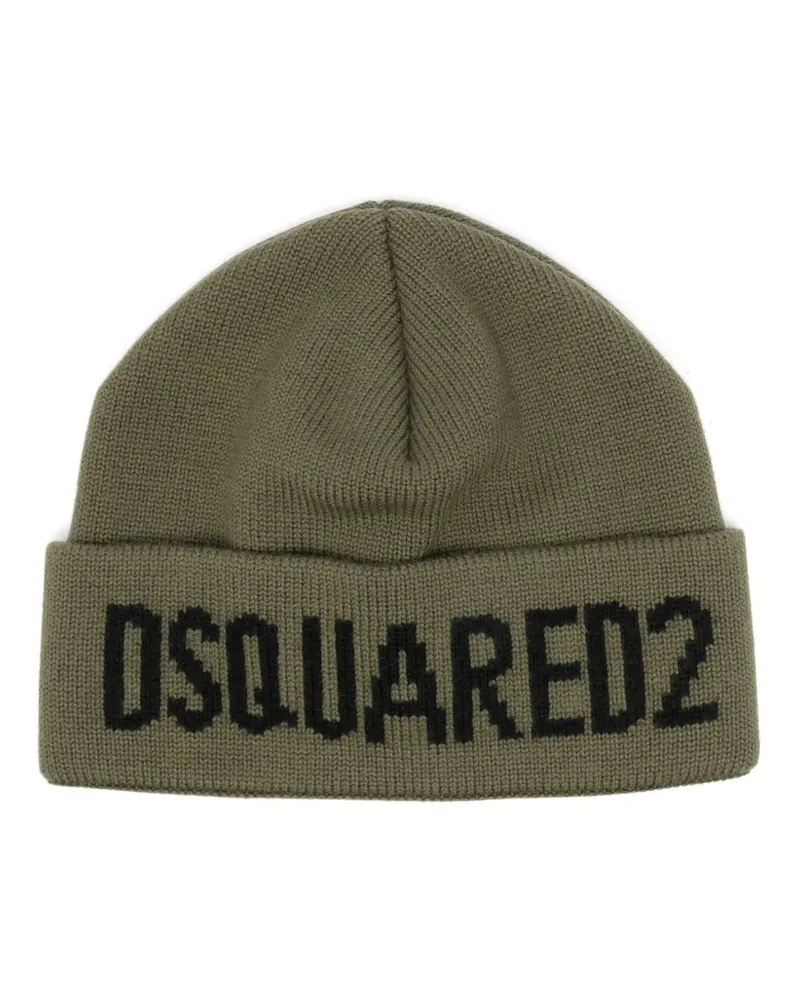 Dsquared2 Klassische Beanie - Grün Grün