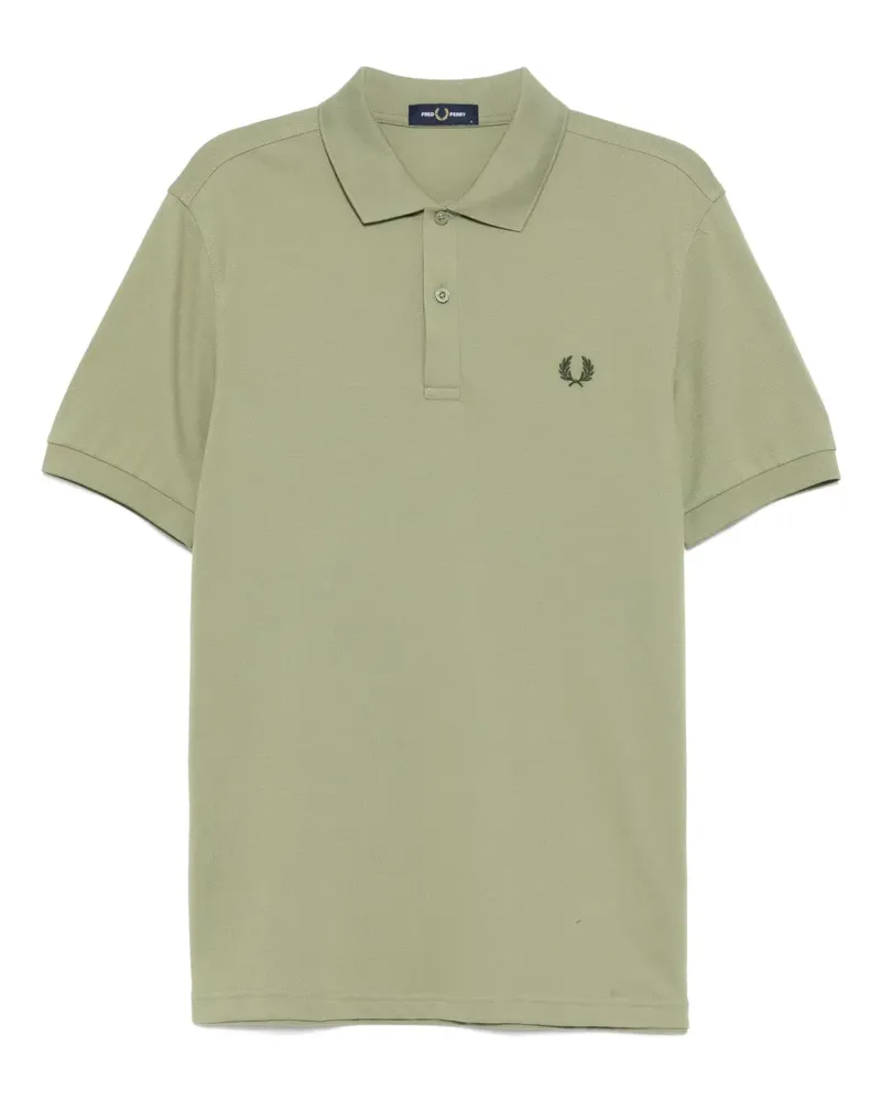 Fred Perry Poloshirt mit Logo-Stickerei - Grün Grün