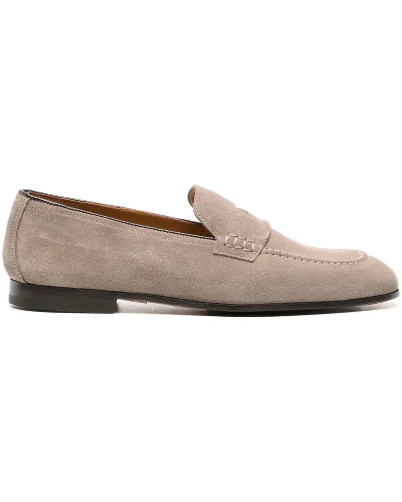 Doucal´s Penny-Loafer aus Wildleder - Nude Nude