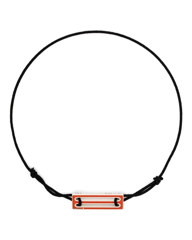 Le Gramme Lackiertes 2,5g Kordelarmband - Orange Orange