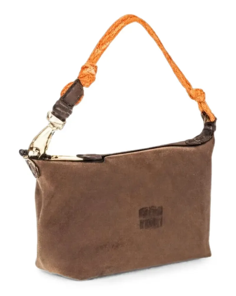 Miu Miu Spirit Mini-Tasche aus Gabardine - Braun Braun