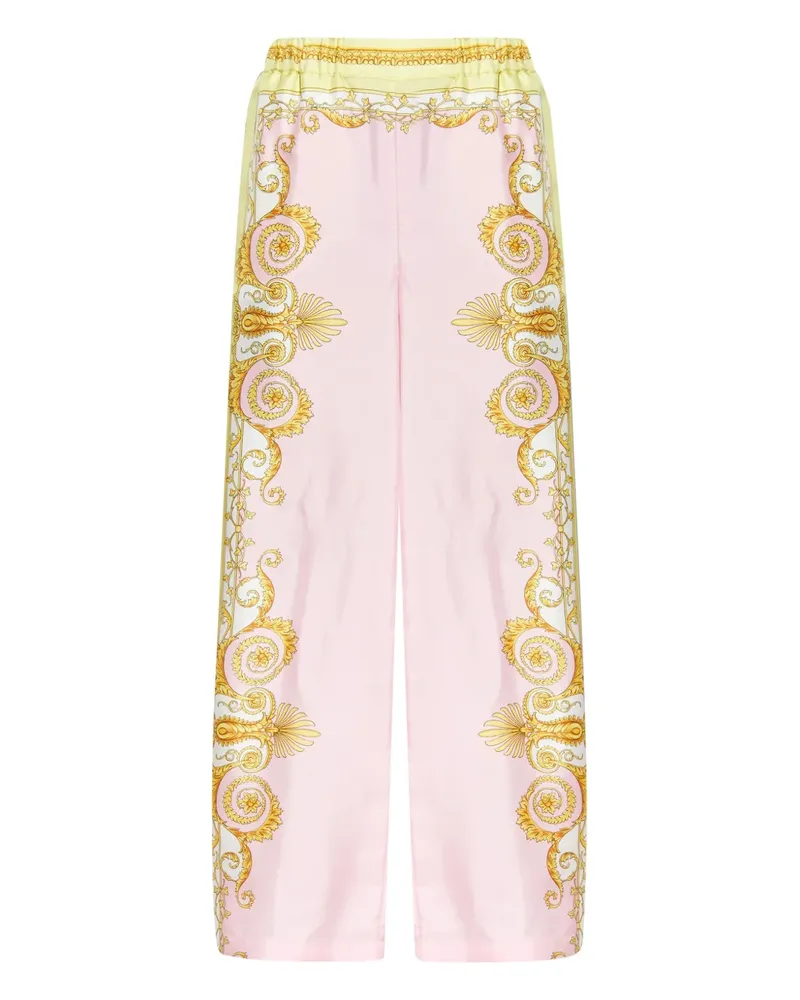 Versace Hose mit Barocco-Print - Rosa Rosa