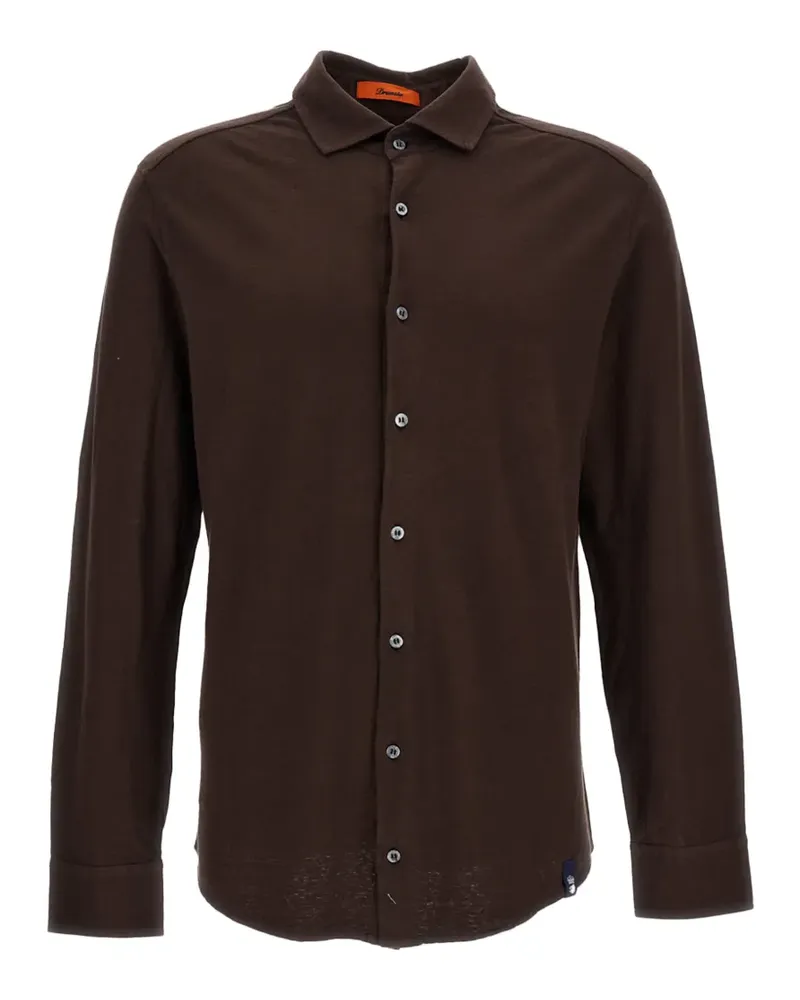 Drumohr  long-sleeve button-up shirt - Braun Braun