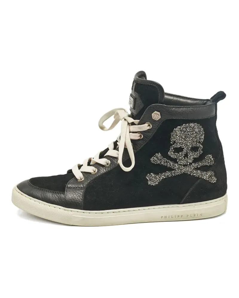 Philipp Plein Sneakers aus Leder - Schwarz Schwarz