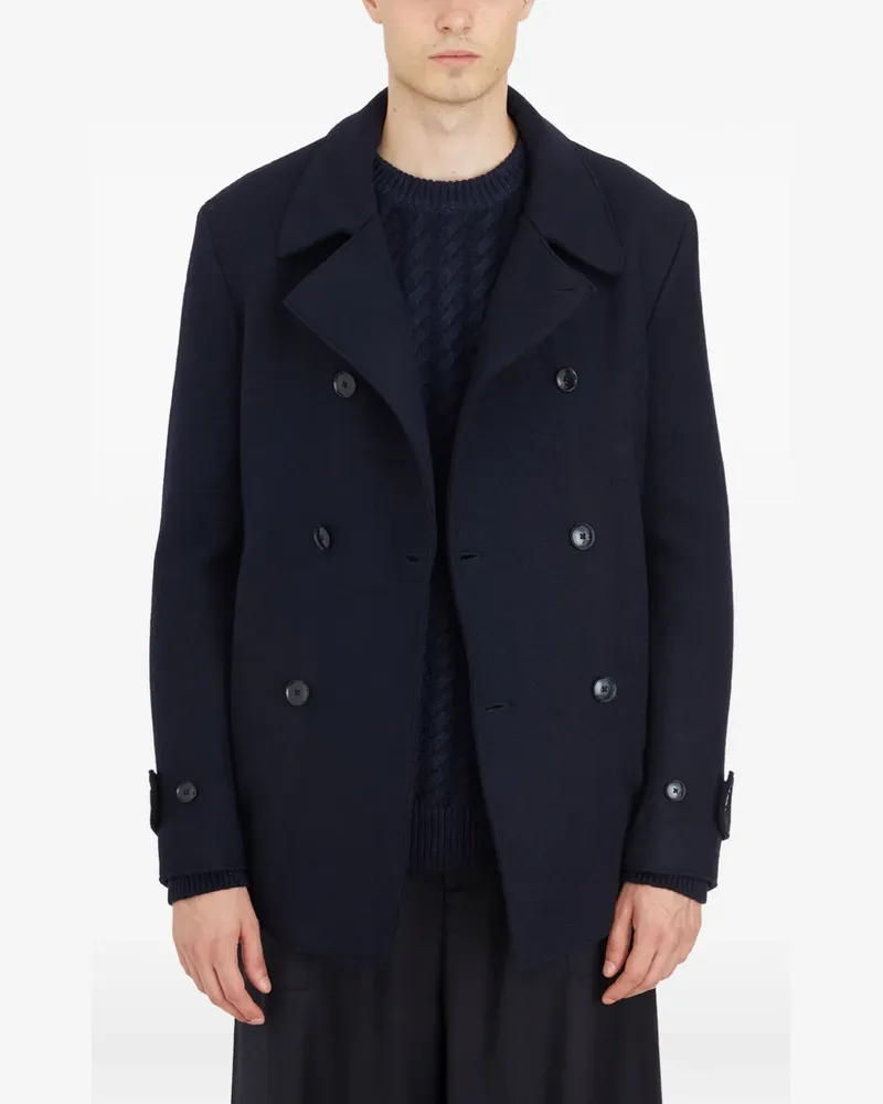 BARENA double-breasted wool coat - Blau Blau