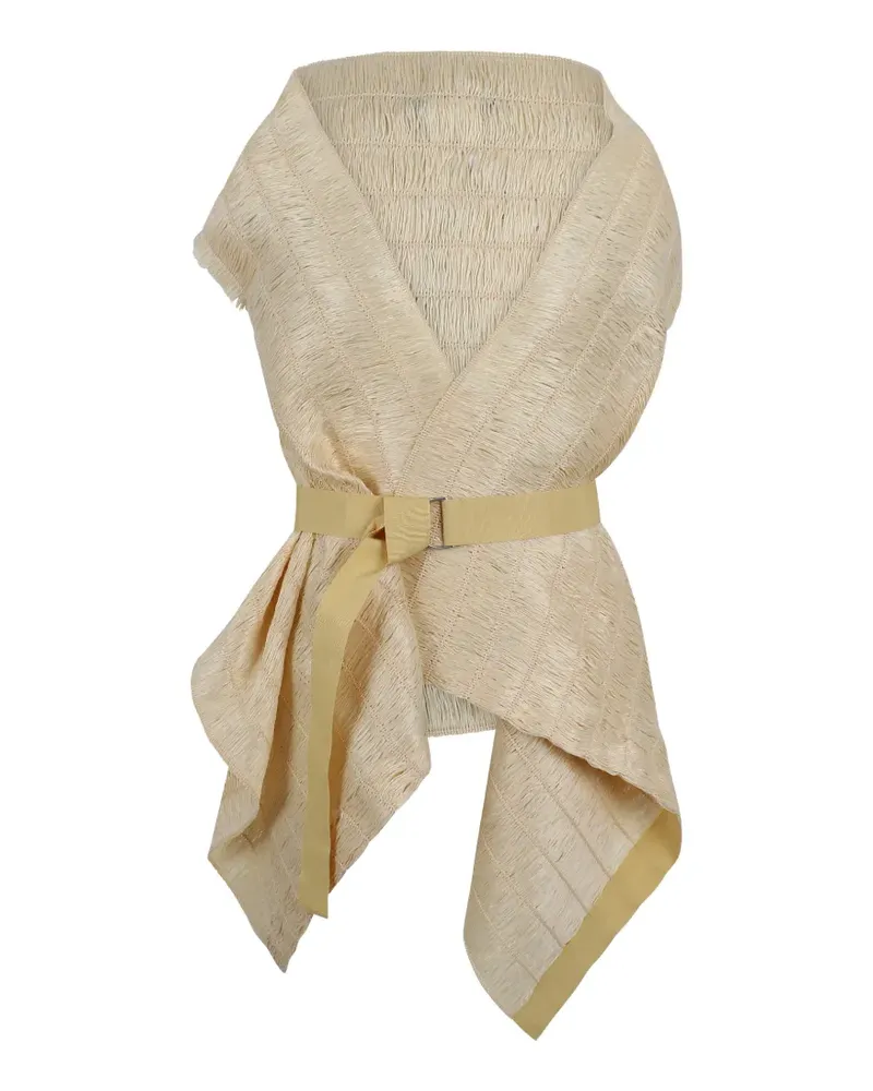 Pier Antonio Gaspari belted jacket - Nude Nude