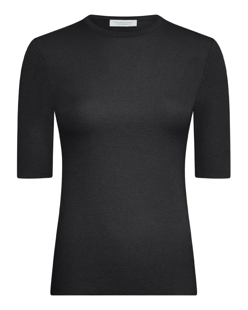 Gabriela Hearst Axis knitted T-shirt - Schwarz Schwarz