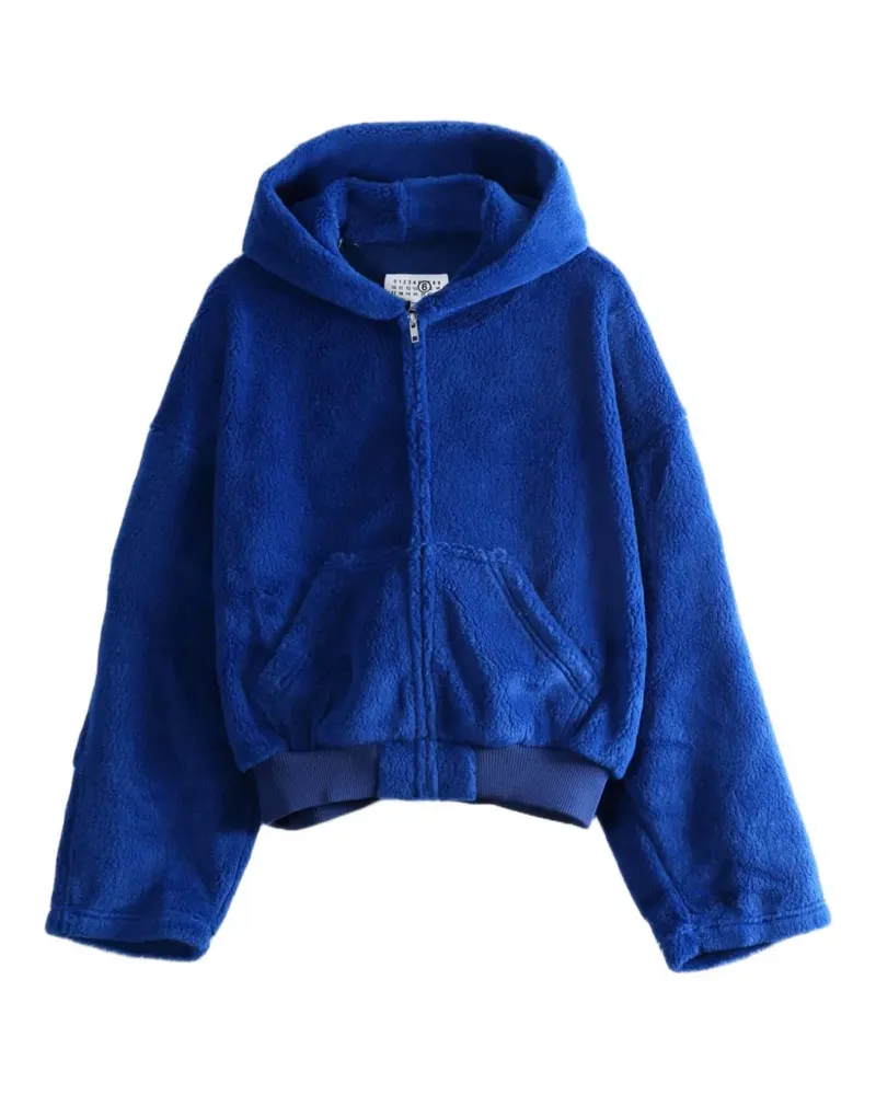 Maison Margiela fleece zip-up hoodie - Blau Blau