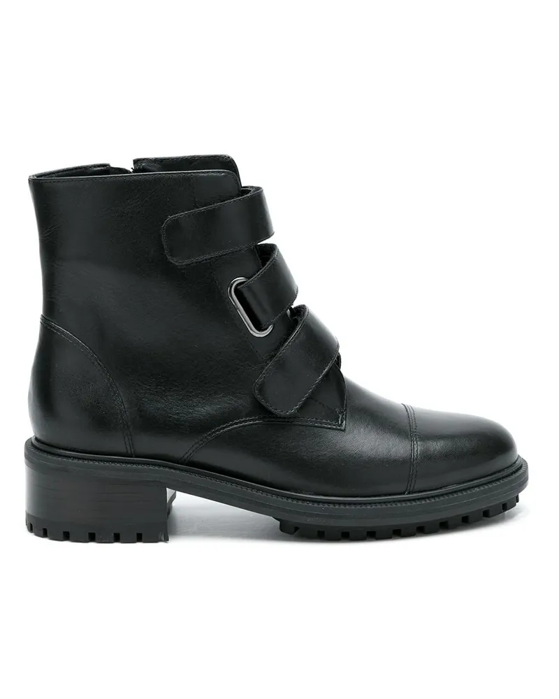 Sarah Chofakian Stiefel im Military-Look - Schwarz Schwarz