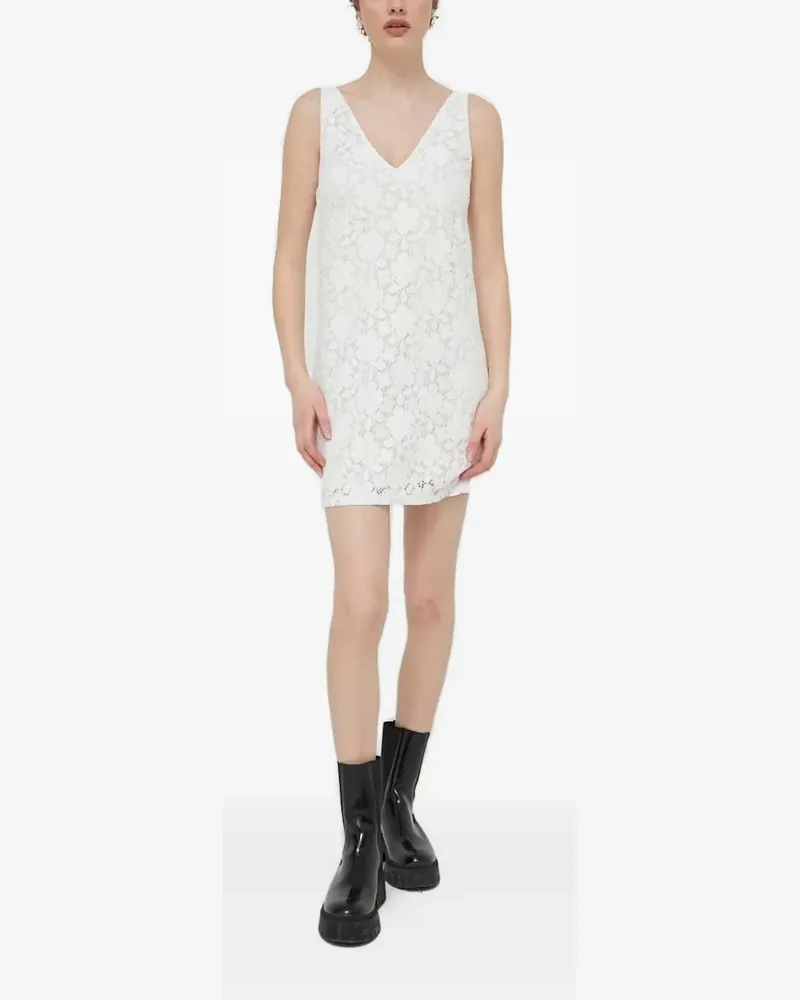 Desigual Spitzenkleid mit Blumenmuster - Weiß Weiß