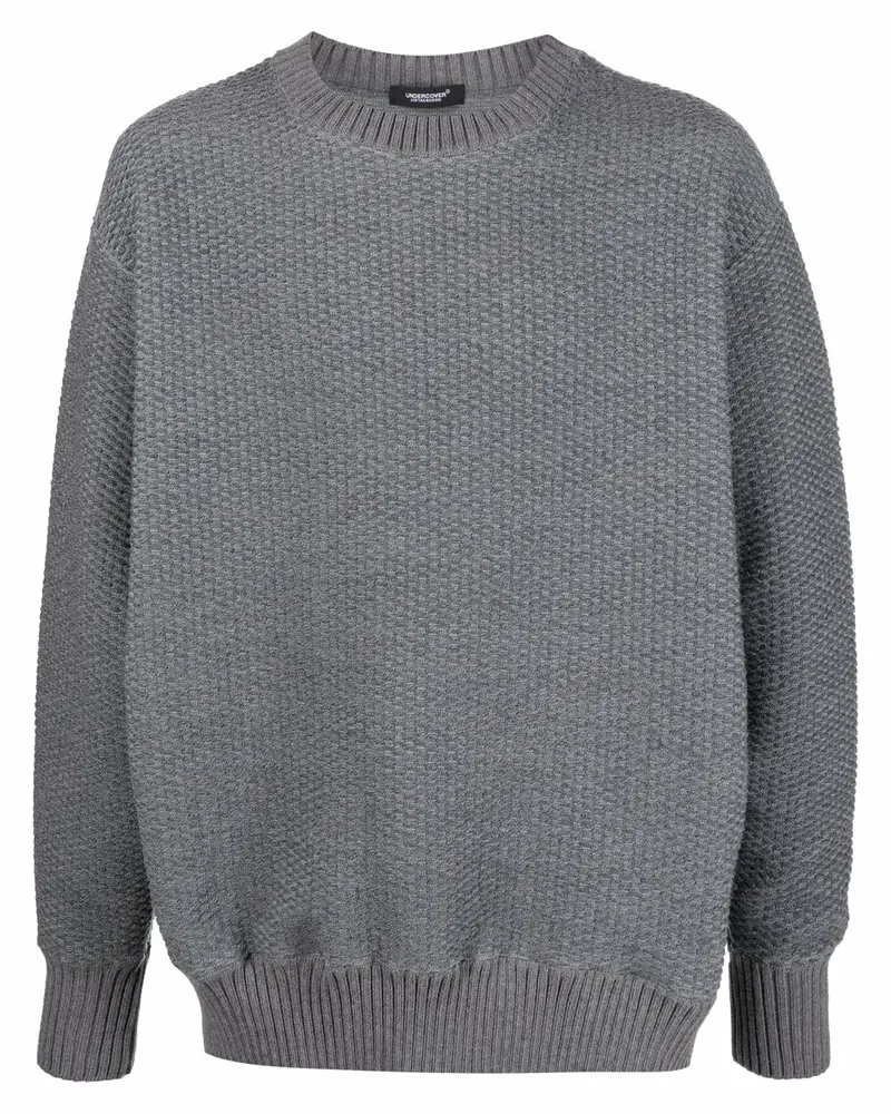 Undercover Pullover mit geripptem Rundhalsausschnitt - Grau Grau