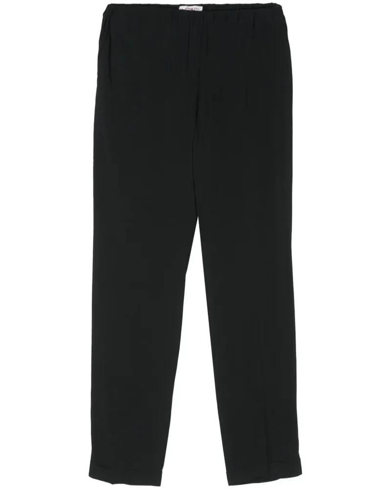 Alberto Biani Klassische Cropped-Hose - Schwarz Schwarz