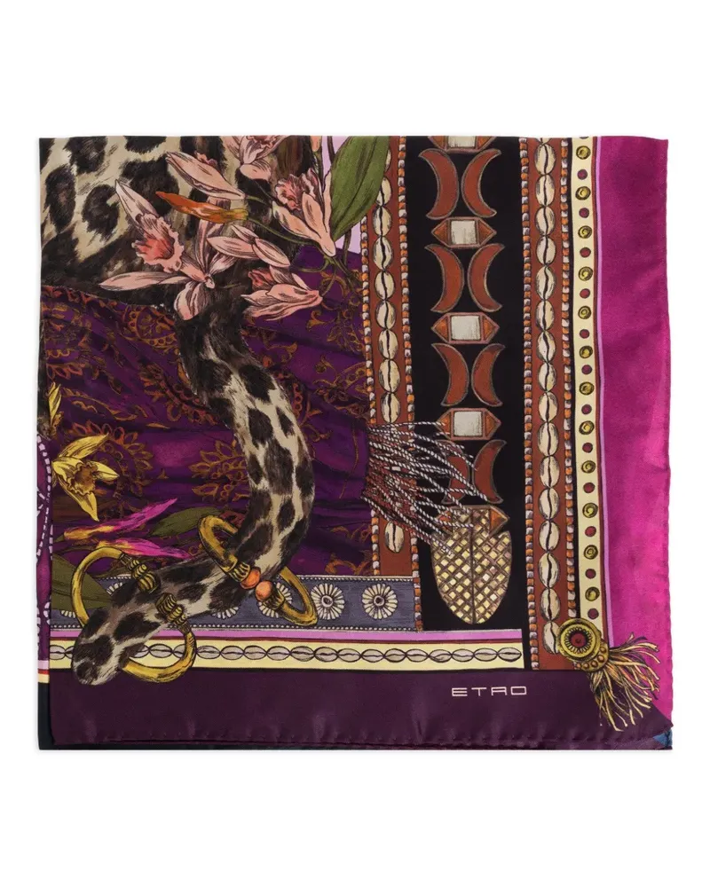 Etro print scarf - Violett Violett