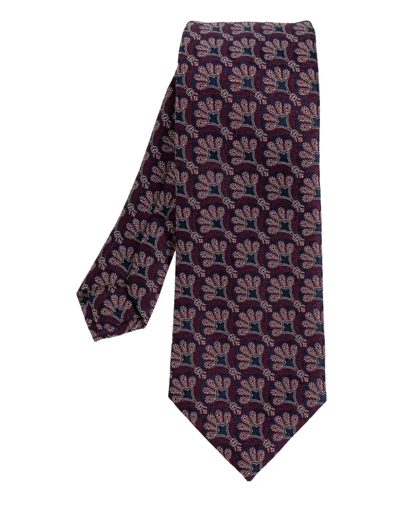 Etro Gemusterte Krawatte - Rot Rot