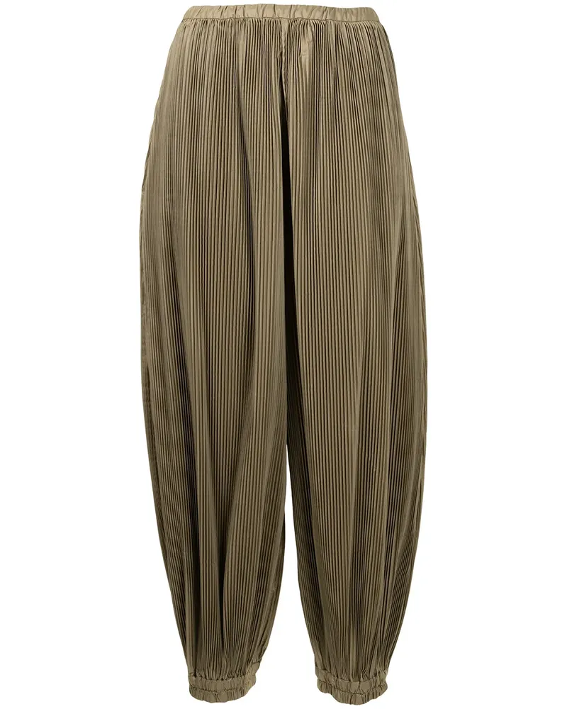 ENFÖLD Plissierte Tapered-Hose - Grün Grün