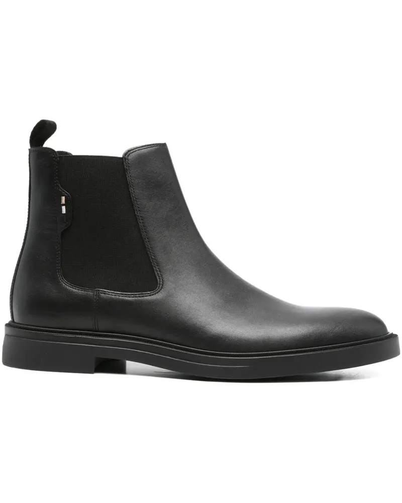 HUGO BOSS pull-tab boots - Schwarz Schwarz