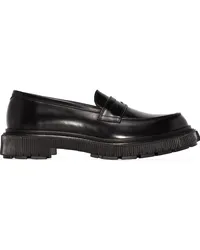 Adieu Paris Klassische Penny-Loafer Schwarz