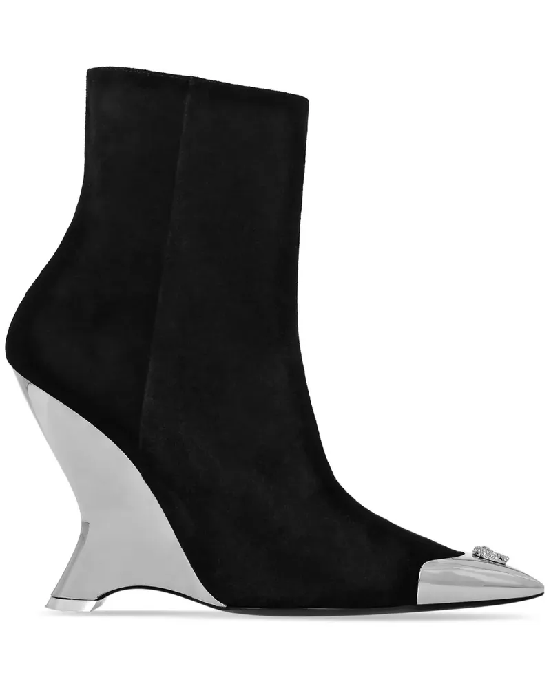 Philipp Plein Stiefeletten mit spitzer Kappe - Schwarz Schwarz