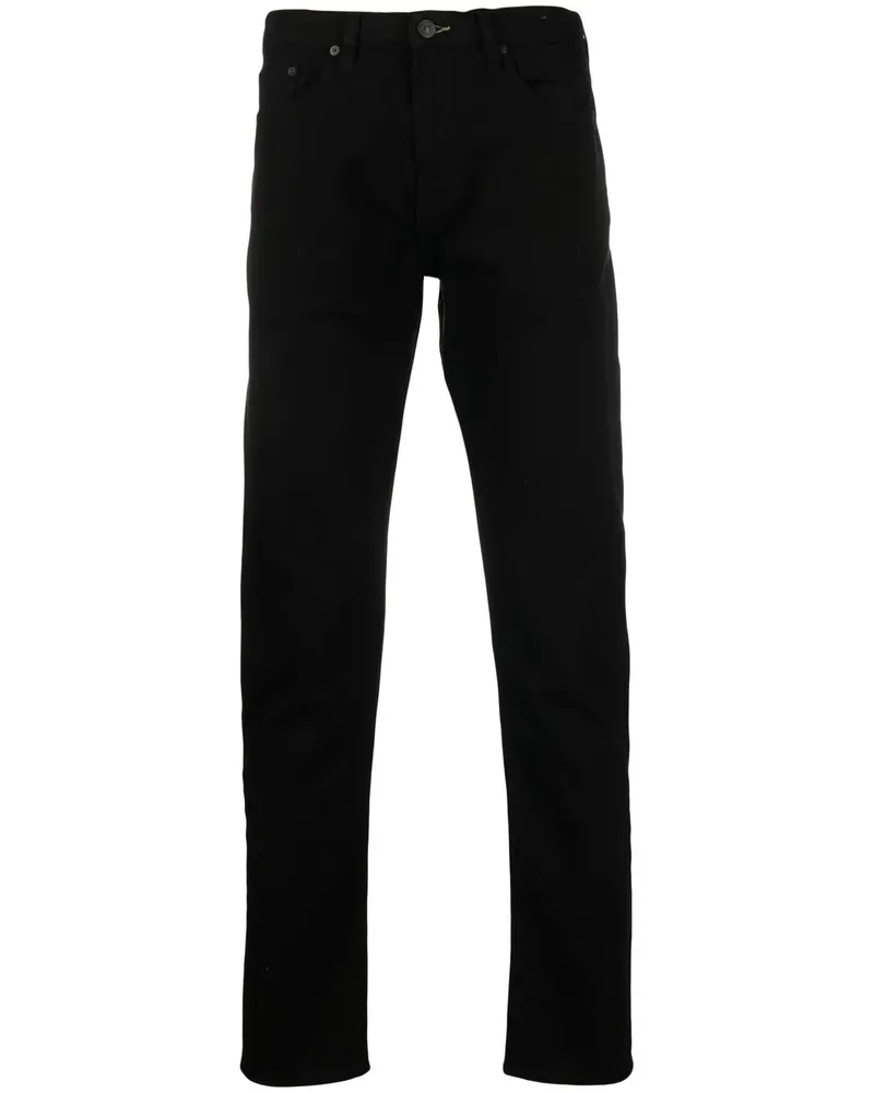 Paul Smith Halbhohe Slim-Fit-Jeans - Schwarz Schwarz