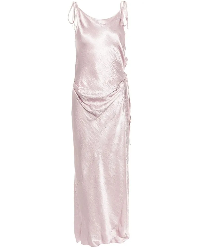 Acne Studios Wickelkleid mit Satin-Finish Rosa