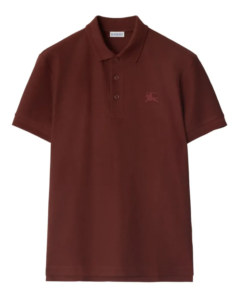 Burberry Poloshirt mit Logo-Stickerei - Braun Braun