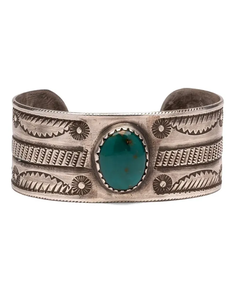 Fortela turquoise-stone bracelet - Silber Silber