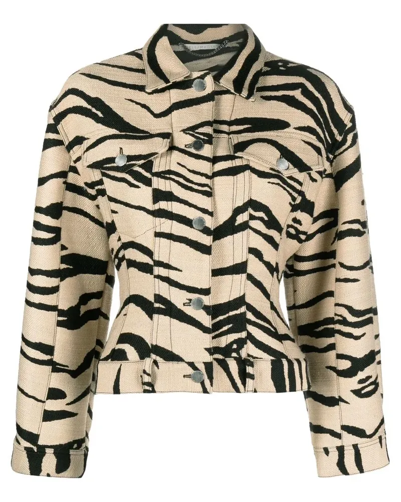 Stella McCartney Jacke mit Zebra-Print - Nude Nude