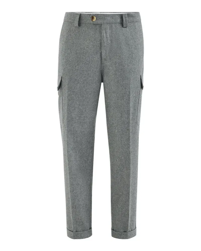 Brunello Cucinelli Cargohose aus Flanell - Grau Grau
