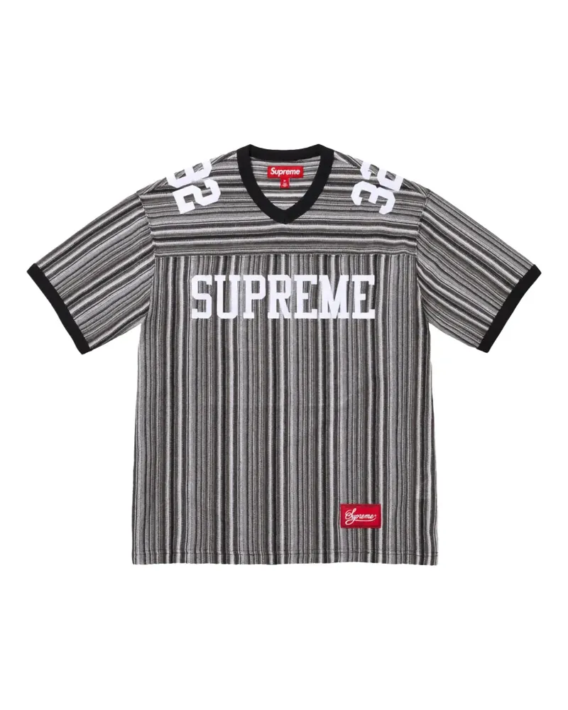 Supreme Being Open Knit Football T-Shirt - Schwarz Schwarz