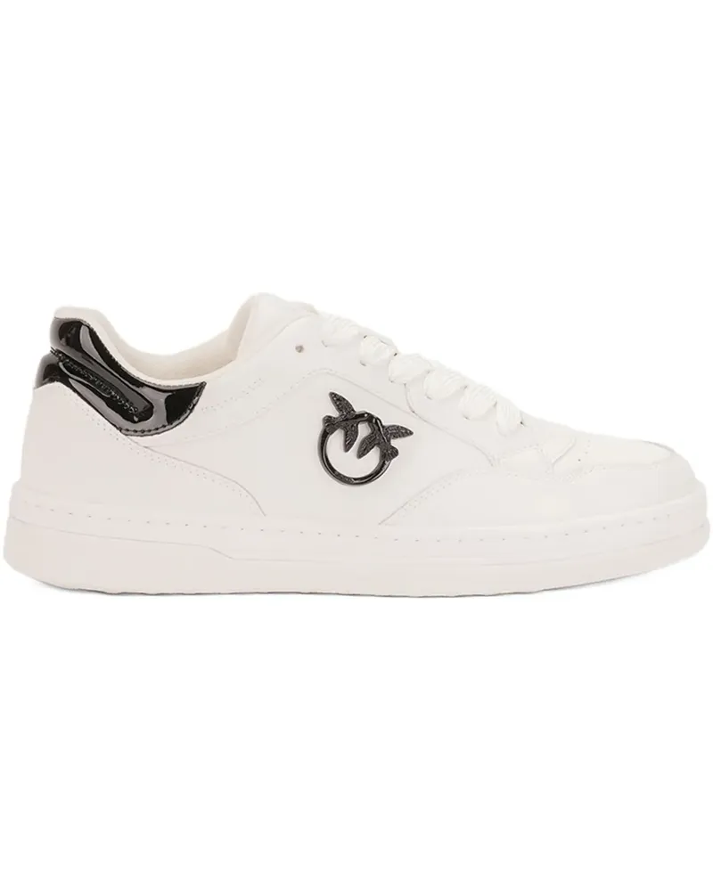 Pinko Love Birds-appliqué sneakers - Weiß Weiß