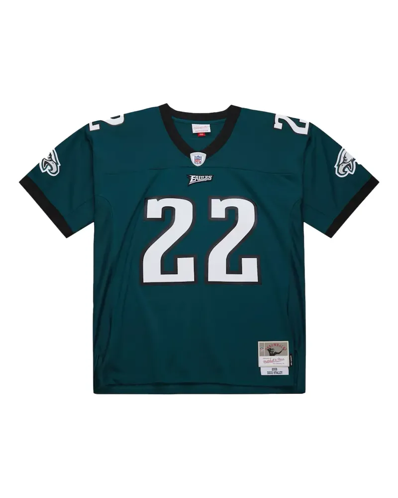 Mitchell & Ness Philadelphia Eagles T-Shirt aus dunklem Jersey - Grün Grün