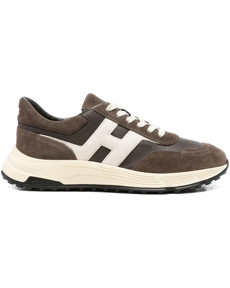 Hogan Sneakers mit Ledereinsätzen - Braun Braun