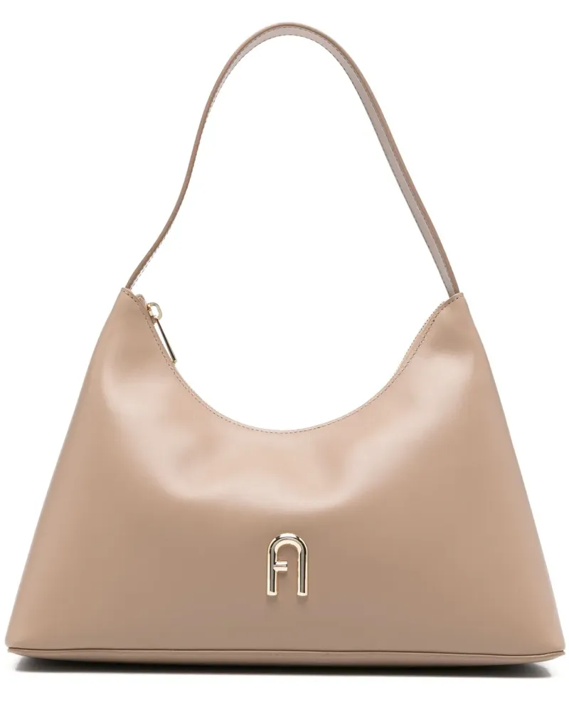 Furla Diamante Schultertasche - Nude Nude