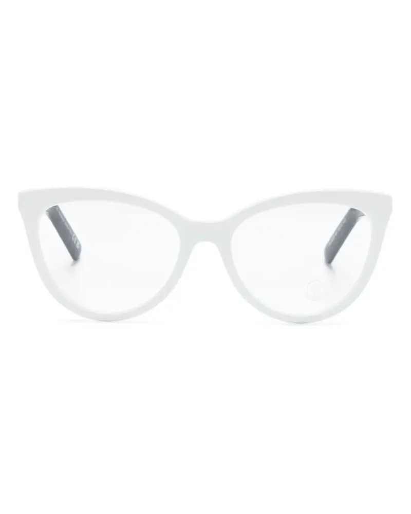 Moncler ML5208 021 Cat-Eye-Brille - Weiß Weiß