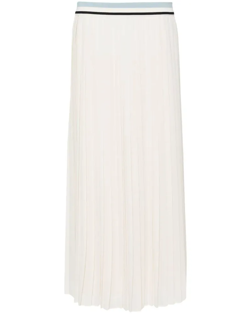 Moncler Midirock mit Falten - Nude Nude