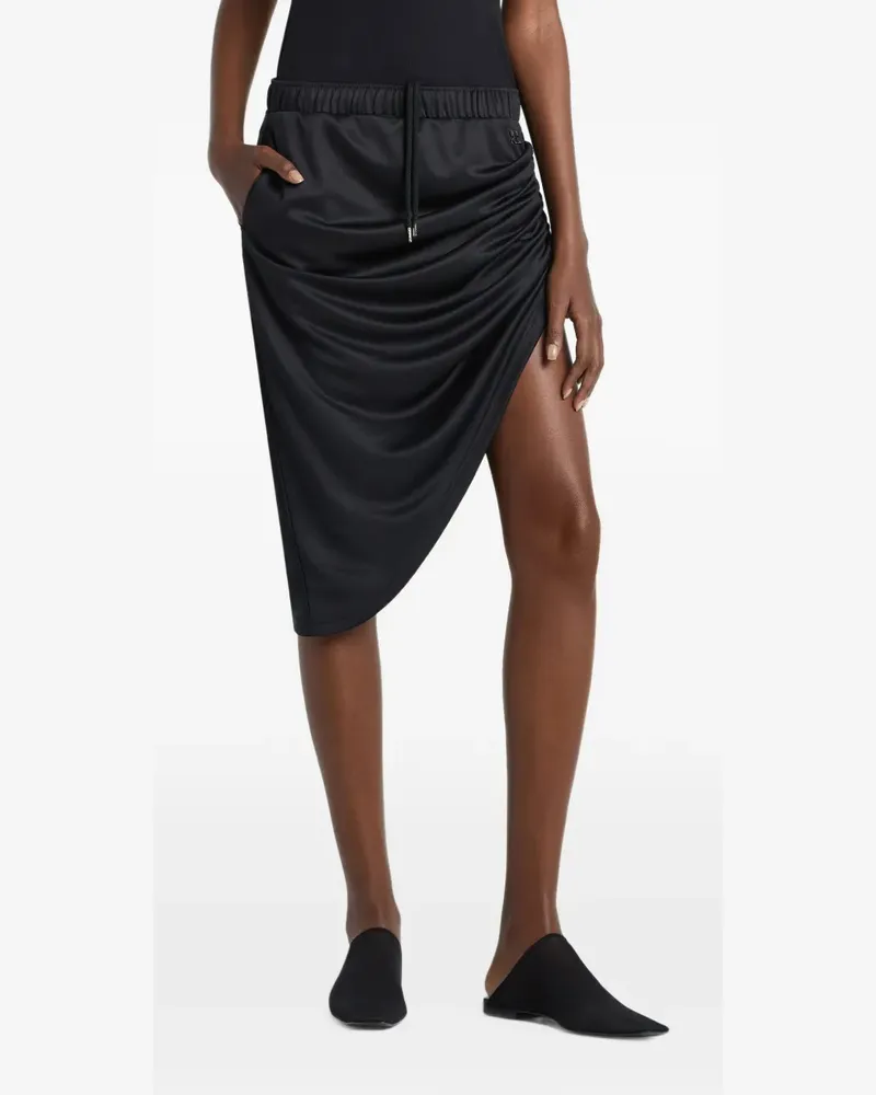 Courrèges Asymmetrischer Rock - Schwarz Schwarz