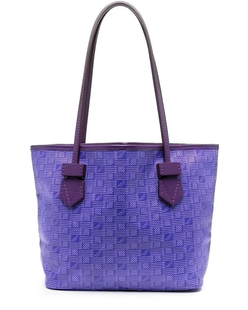 Moreau Paris Shopper mit Logo-Print Violett