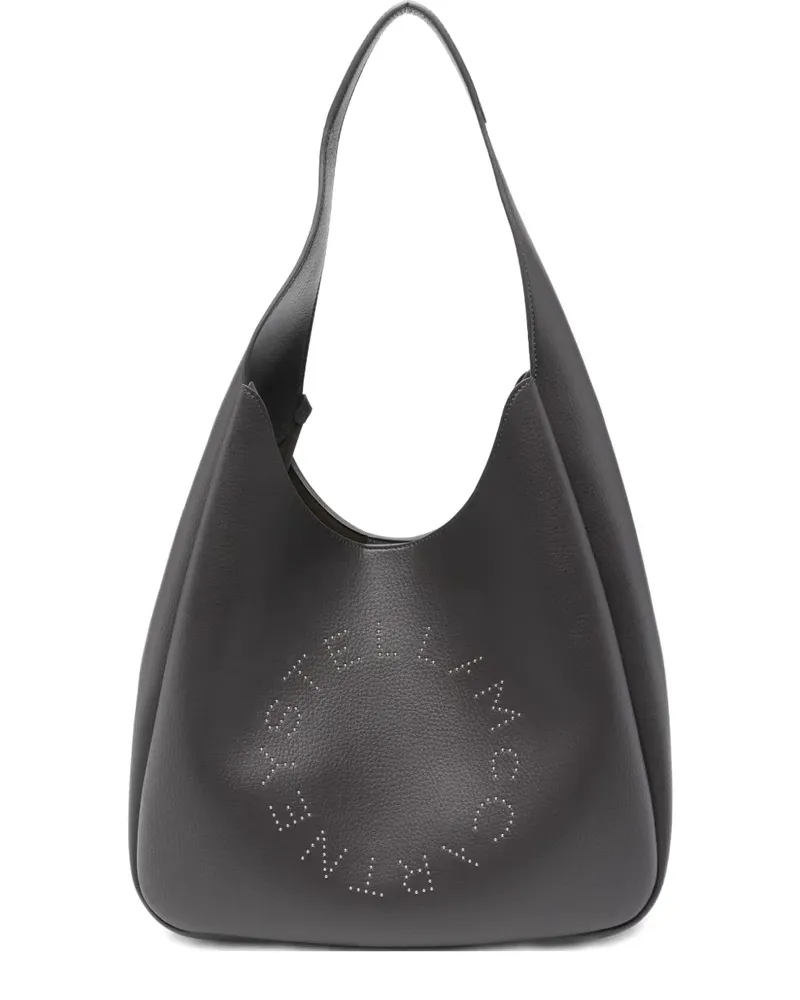 Stella McCartney Lockere Schultertasche mit Logo - Grau Grau