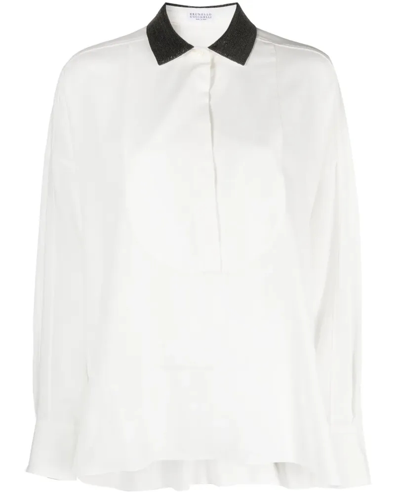 Brunello Cucinelli Hemd mit Perlen - BEIGE Beige