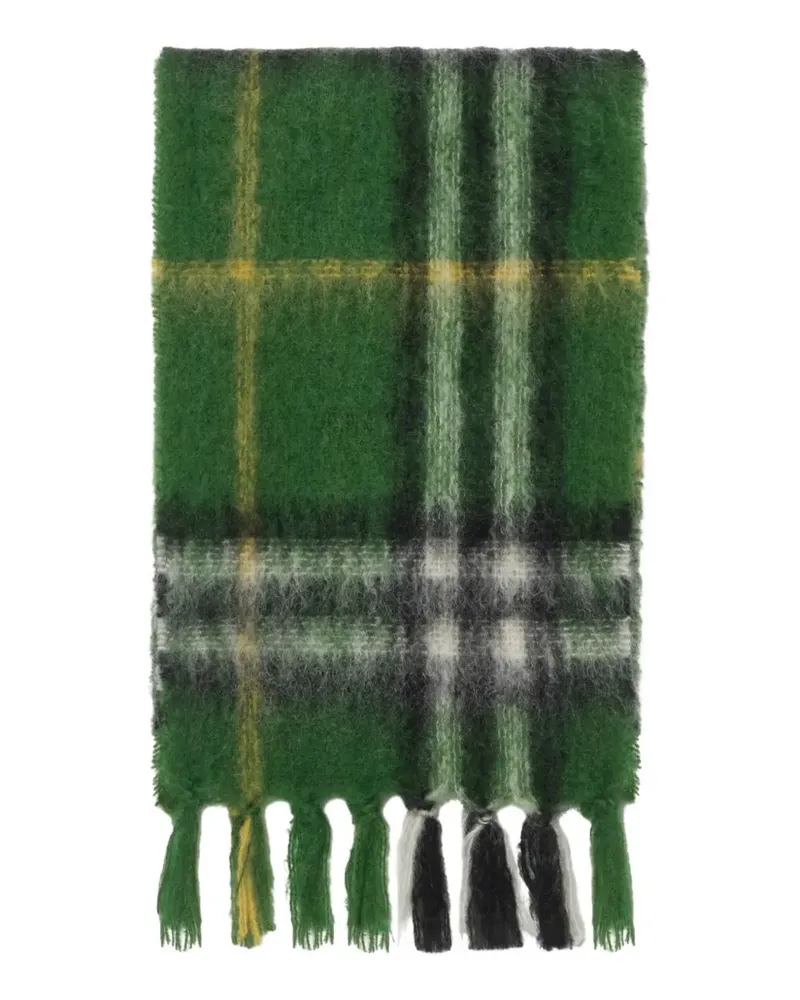 Burberry Karierter Schal - Grün Grün