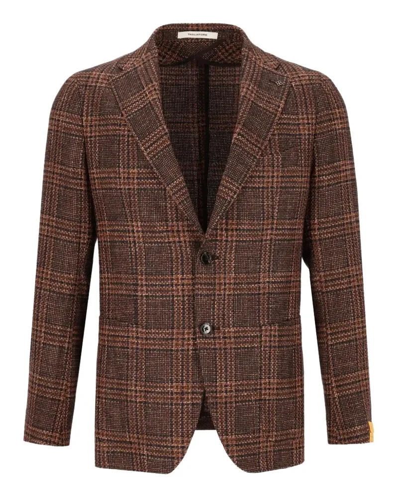 Tagliatore Montecarlo Prince of Wales check blazer - Braun Braun