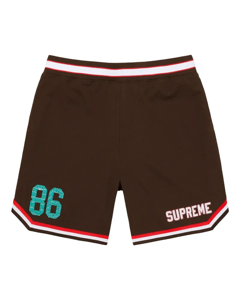 Supreme Being Shorts mit Streifenbesatz - Braun Braun