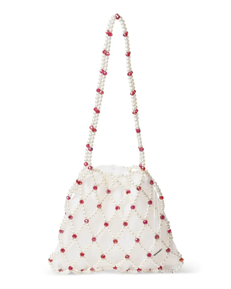 0711 Verzierte Belle Schultertasche - Nude Nude