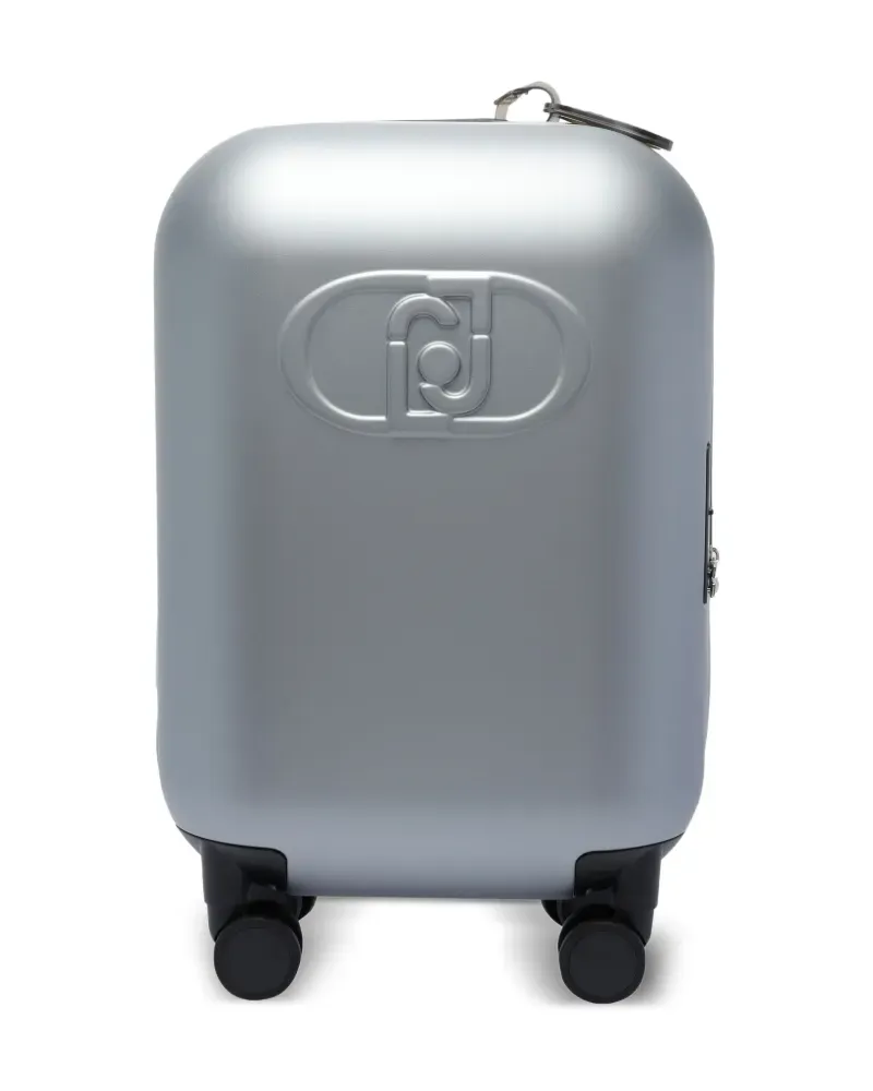 Liu Jo Rollkoffer mit Logo-Schild - Silber Silber