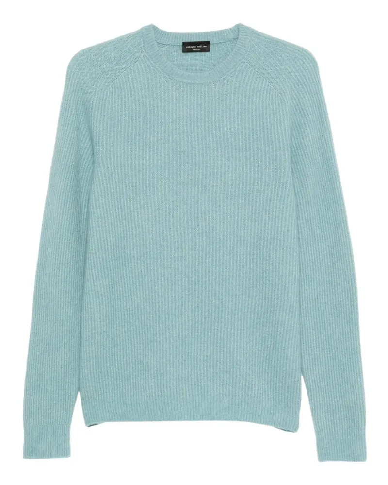 Roberto Collina Gerippter Pullover - Blau Blau